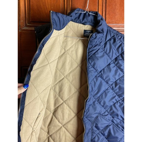 J. Crew Womens Quilted Outerwear Vest Size Med - Picture 6 of 9